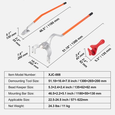 Tire Mount Demount Tool Manual Steel Tire Changer Mount Demount Removal Tool