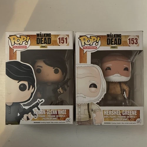 Funko Pop! Vinyl The Walking Dead Glenn Rhee #151 & Hershel Greene #153