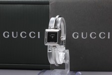 [Exc+5  w/Box] Vintage GUCCI 1900L 19mm Black Dial Quartz Woman's Watch JAPAN