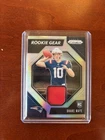 2024 Panini Prizm - Rookie Gear #RG-DME Drake Maye Patch (MEM, RC) Silver Prizm