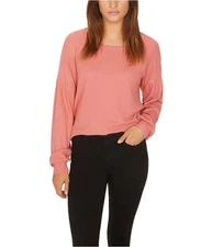 Sanctuary Clothing Womens Balloon Sleeve Thermal Blouse, medpink, L 897100071486