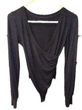Abercrombie Fitch Long Sleeve Black Bodysuit