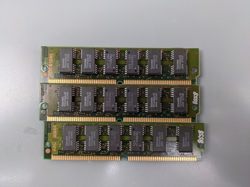 (3) IBM 4MB FPM SIMMs, 72-pin RAM Memory Sticks (12MB Total) 71F7010 92F0105 - Picture 3 of 3