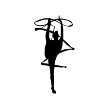 Gymnast Sticker Decal Die Cut