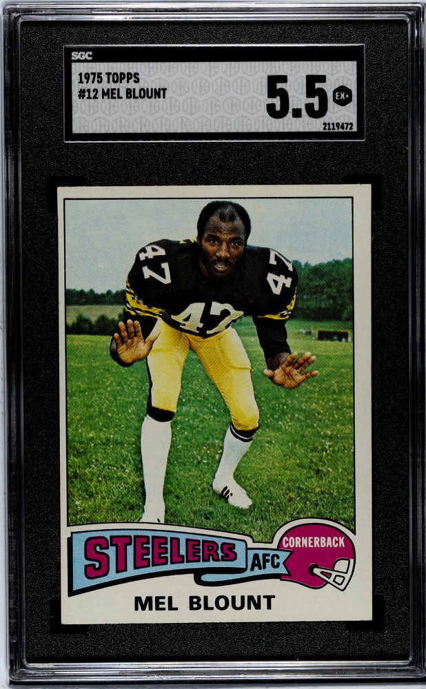 1975 Topps Mel Blount RC #12 SGC 5.5 EX+ Steelers HOF Rookie Newly Graded
