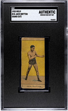 1920 W519 10 Jack Britton - SGC Auth VERY RARE Boxing Card