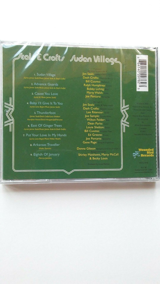 Seals & Crofts SUDAN VILLAGE cd 1976/2007 NEW (LIVE.and) REAL PICS