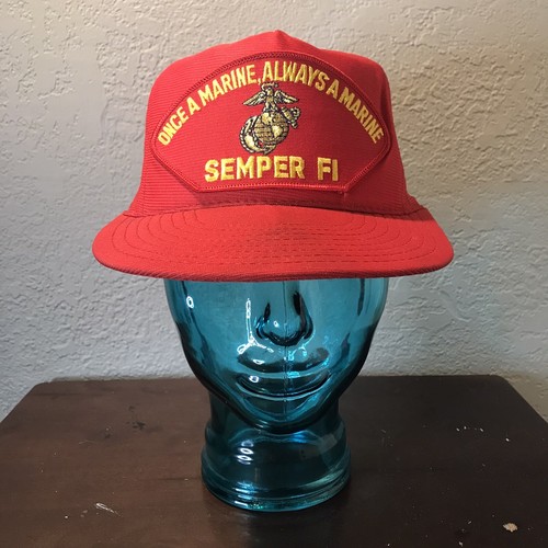 Marine Patch Hat Red Eagle Crest 