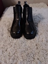 New dv Dolce Vita Girls Size 3 Big Kids Sparkle Black Ankle Boots.