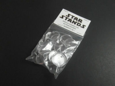 STAR WARS ACTION FIGURE DISPLAY STAND FOR VINTAGE FIGURES CLEAR X 40 T1c