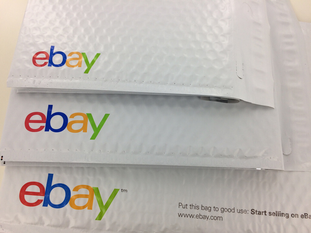 68 eBay Shipping Supplies Bubble Mailers KIT Box Envelopes Tape Tissues Stickers
