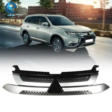 Silver Front Upper Grille (Only Outlander) For 2019-2020 Mitsubishi Outerlander