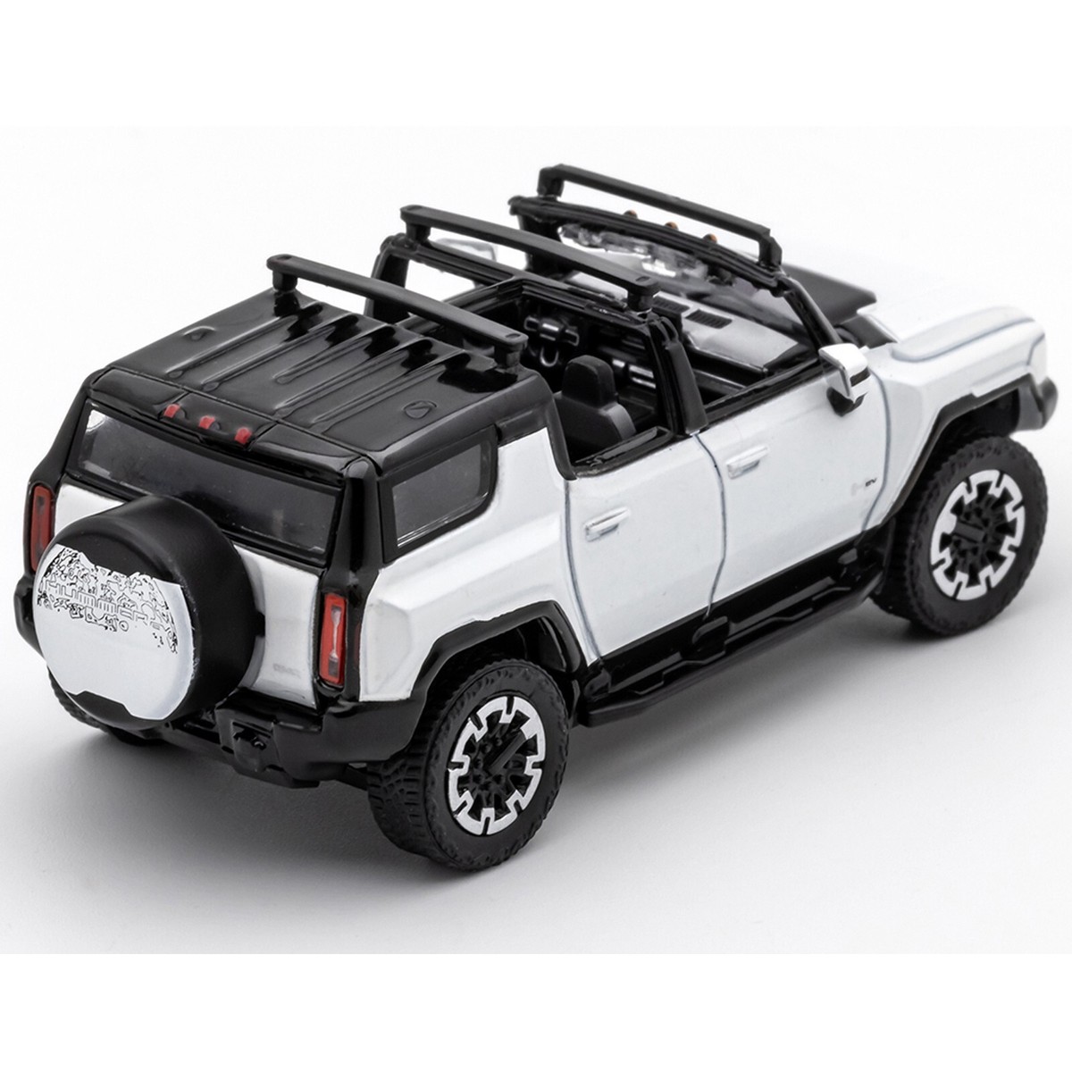 1:64 Scale GCD Hummer EV SUV White Diecast Model Car Toy