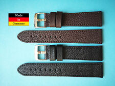 XL Bracelet Montre 20 22 24mm Fort Souple 4mm Fort Braun Noir Made in Germany