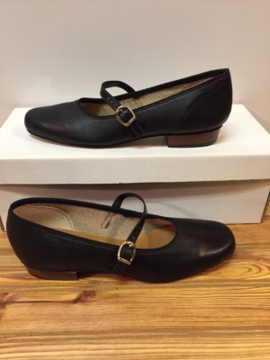 Womens Size N Black Scoop Square Dance Shoes, Promenaders, Vintage