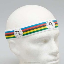 Ciclolinea 'World Champion Stripes' NOS/NIB Cycling Headband VTG L'Eroica 1980s