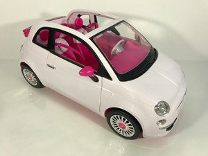 pink fiat 500 toy car