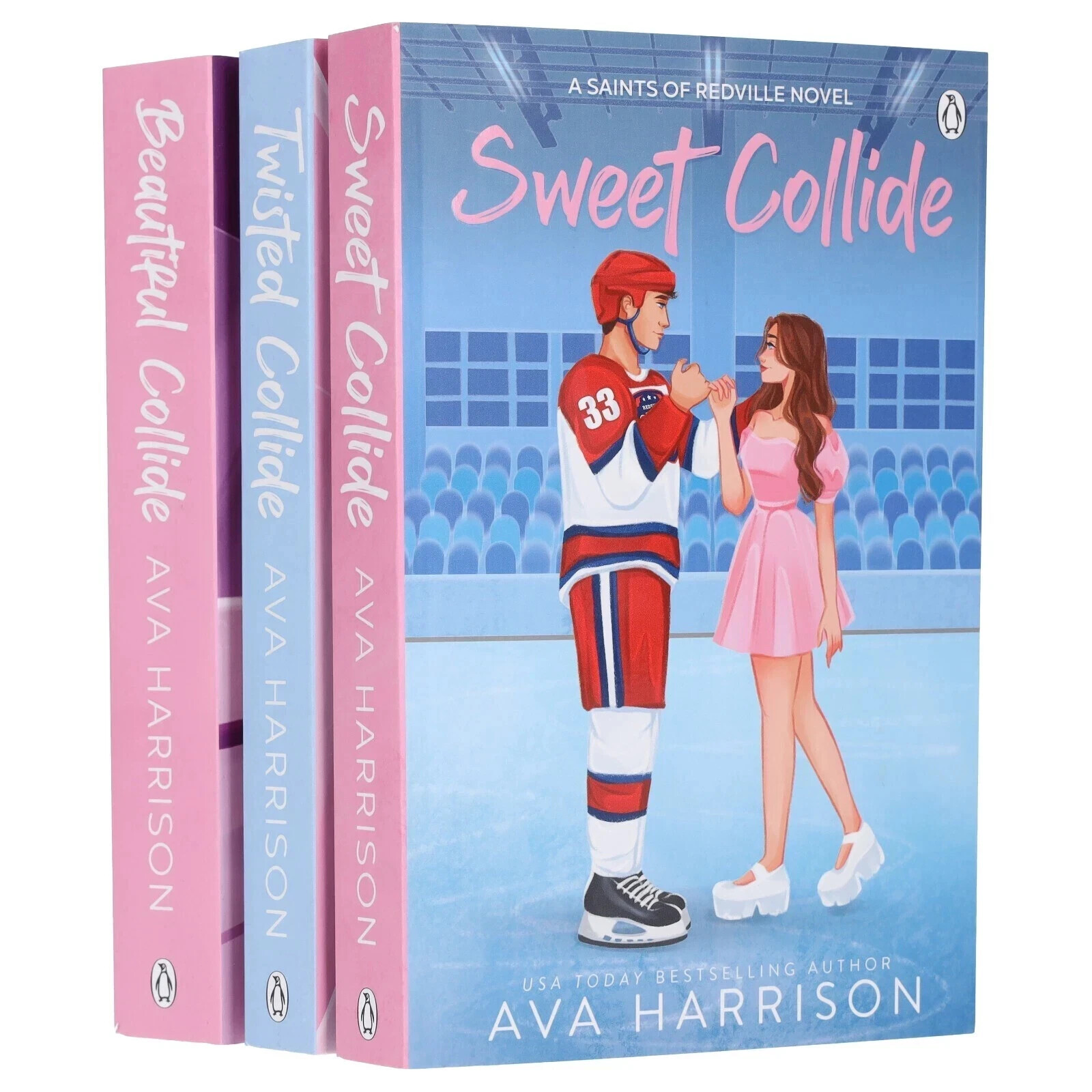 Redville Saints Series 3 Books Set by Ava Harrison Beautiful Coll,Twisted Collid