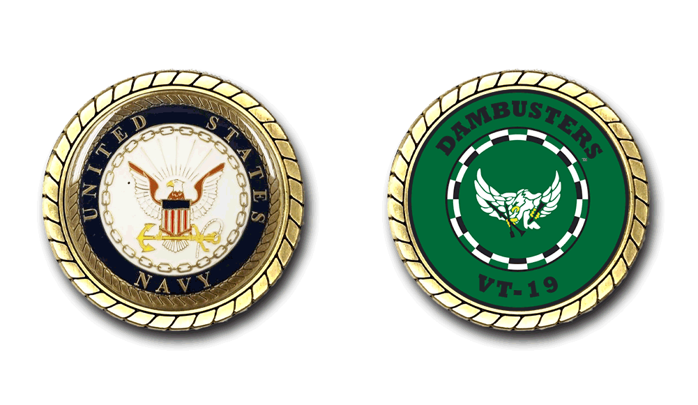 VT-19 Dambusters US Navy Challenge Coin Officially Licensed US Navy-image