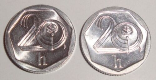 Lot République Tchèque 20 Haler / 2000 - 2001 / 2 pièces - Photo 1/2