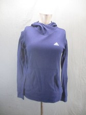 ADIDAS CLIMAWARM Size S Womens Purple Front Pocket Running Athletic Hoodie 830