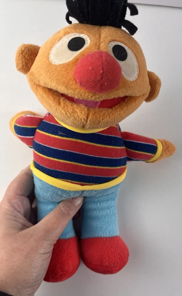 Vintage Fisher Price Ernie Sesame St Plush Doll Toy 26cm - image 3 of 4