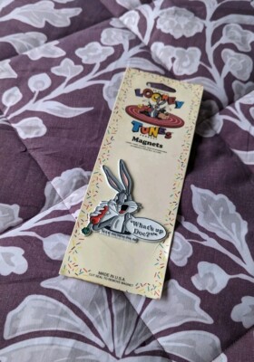 1990er BUGS BUNNY MAGNET Vintage LOONEY TUNES 1992 KÜHLSCHRANK RETRO NEU & VERPACKT