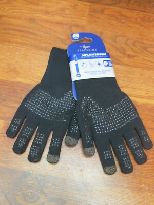 Sealskinz Unisex  All Weather Ultra Grip Knitted Glove Black Large New