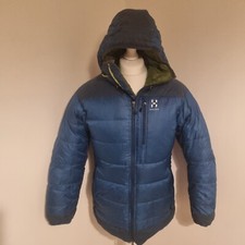Haglöfs, Yalda, Down Insulation, Hooded Womens Jacket Size Medium, Blue