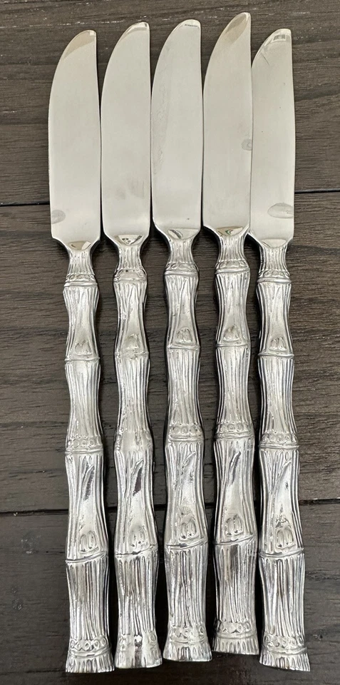 Cubiertos de acero inoxidable Hampton - BAMBÚ - Juego de 5 cuchillos de cena Foto 4 de 4