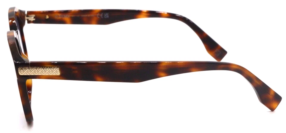 NUEVAS GAFAS DE SOL FENDI FE 40092I 53V REDONDAS RUBIAS HABANA/AZUL LENTES AUTÉNTICAS 52-20 Foto 4 de 4