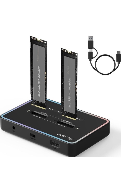 Dual M.2 SSD Docking station 