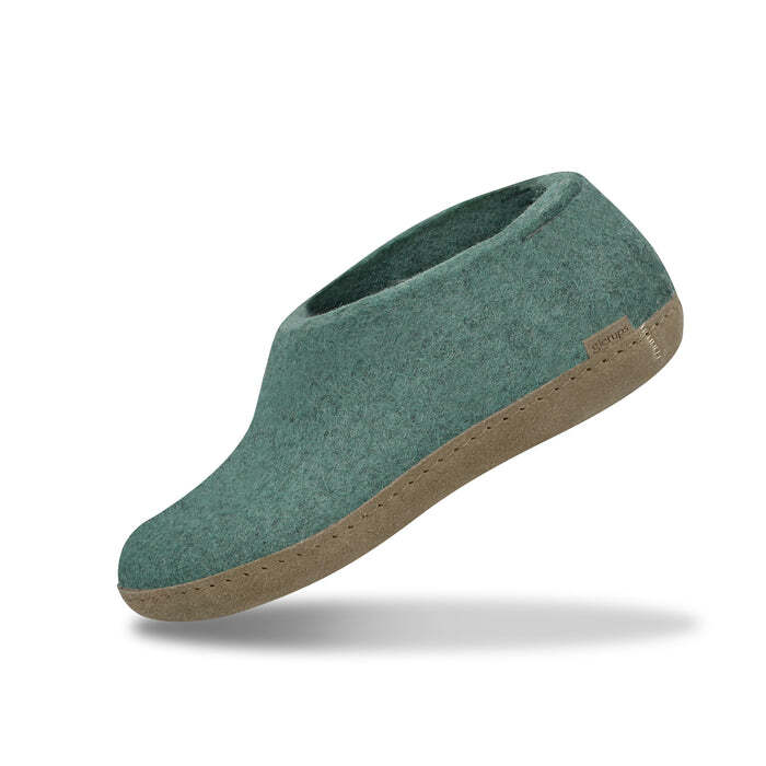 SAOLA Glerups Ciabatte Slip On in Lana con Suola in Pelle Mare del Nord A 11 00 NUOVISSIME