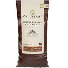 Callebaut Recipe C823 Milk Chocolate Callets? 22 lb. WS-409C823C595