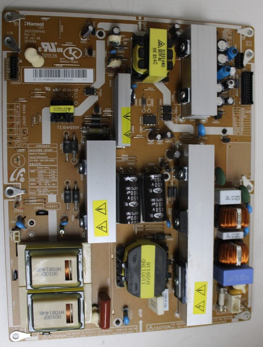 Power Supply Board Samsung TV Le40a336j1d Bn4400197b for sale online