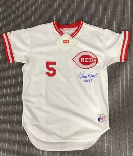 Johnny Bench Signed Jersey Rawlings Reds HOF 1989 MLB Baseball Autograph PSA/DNA