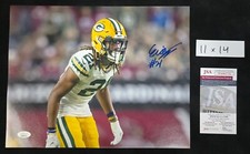 GREEN BAY PACKERS ERIC STOKES AUTOGRAPHED 11x14 PHOTO JSA COA