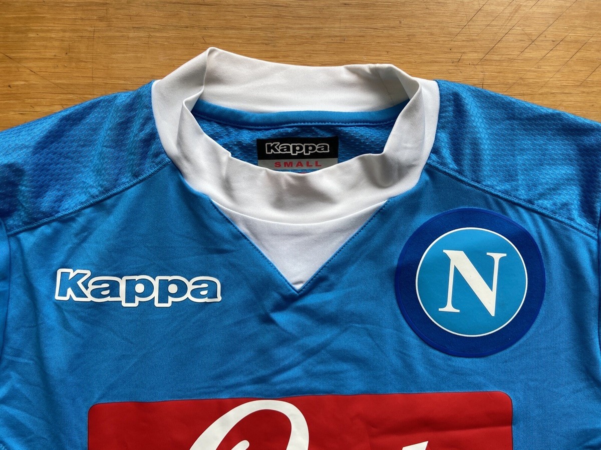 NAPOLI 2015 2016 HOME FOOTBALL SHIRT SOCCER JERSEY KAPPA sz S MEN
