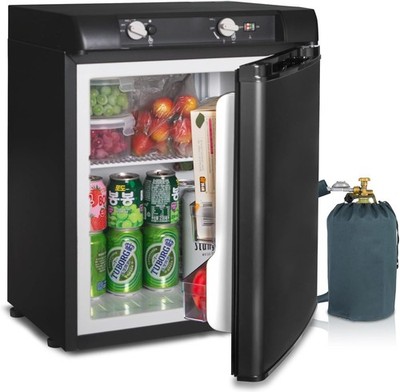 3-Way Mini Fridge Absorption Compact RV Truck Cooler 12V 110V LPG 1.4 Cu.Ft