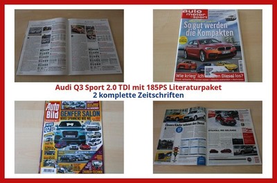 Audi Q3 Sport 2.0 TDI mit 185PS Literaturpaket - 2 komplette Zeitschriften