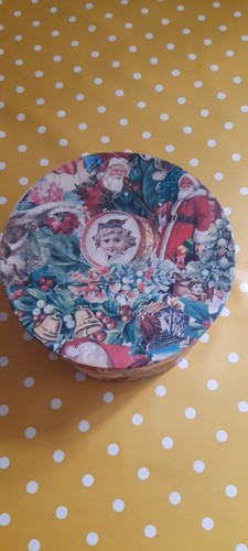 Past Times Christmas Gift Box 7pc Stackable Set Victorian Vintage Santa - Picture 13 of 13