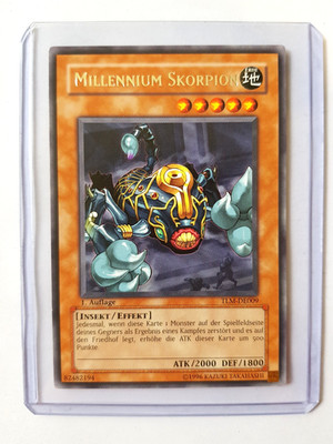 Millenium Skorpion TLM-DE009 Rare 1 Auflage YU-GI-OH Karte LP