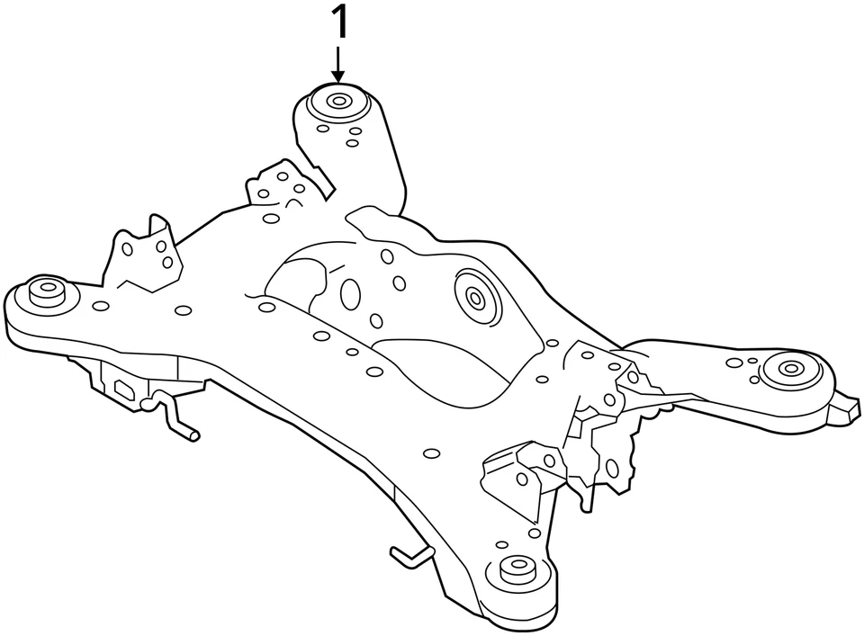(LOCAL PICKUP ONLY) Crossmember/K-Frame Rear Fits 14-22 INFINITI Q50 3008662 - Image 4 of 4