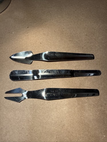 Vintage The Rumors Gardener Polished Stainless Garden Tools Set Of 3