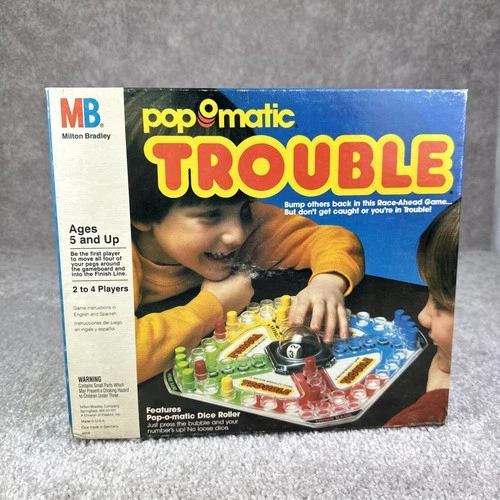 Vintage Trouble PopOMatic 1986 Milton Bradley Game Missing Instructions
