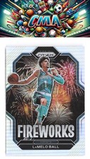 2022-23 Panini Prizm #1 LaMelo Ball Fireworks Prizms Silver