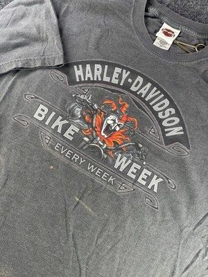 Harley Davidson Bike Week Tee 2XL Roosters Sioux City Iowa USA Fade