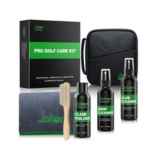 Pro Golf Cleaning Kit with Golf Club Cleaner Brush, Grip Cleaner, Club Polish...
