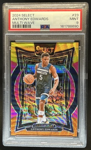 2024-25 Select Anthony Edwards Multiwave #/20 PSA 9