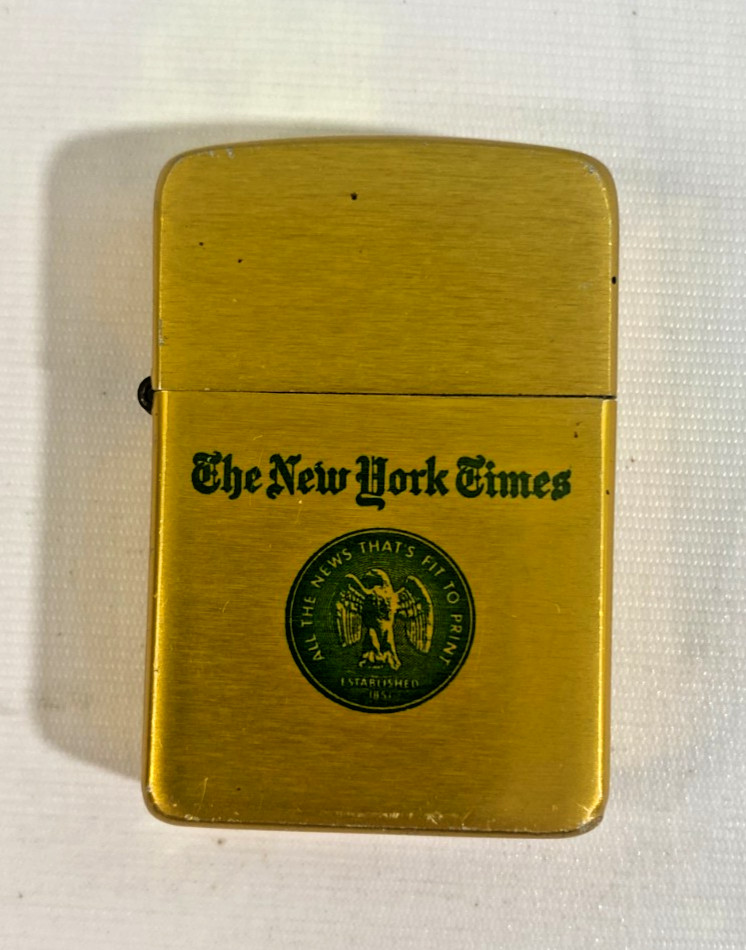 - Brushed Aluminum Brass/gold Color - 'new York Times'